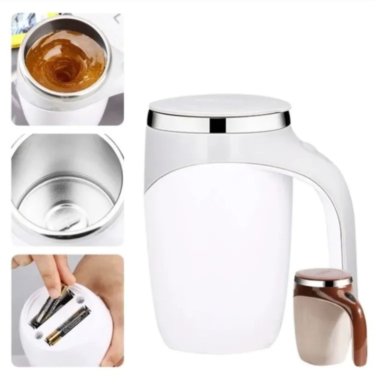 OEM - Taza Magnetica MUG  Agitacion Automatica para Cafe