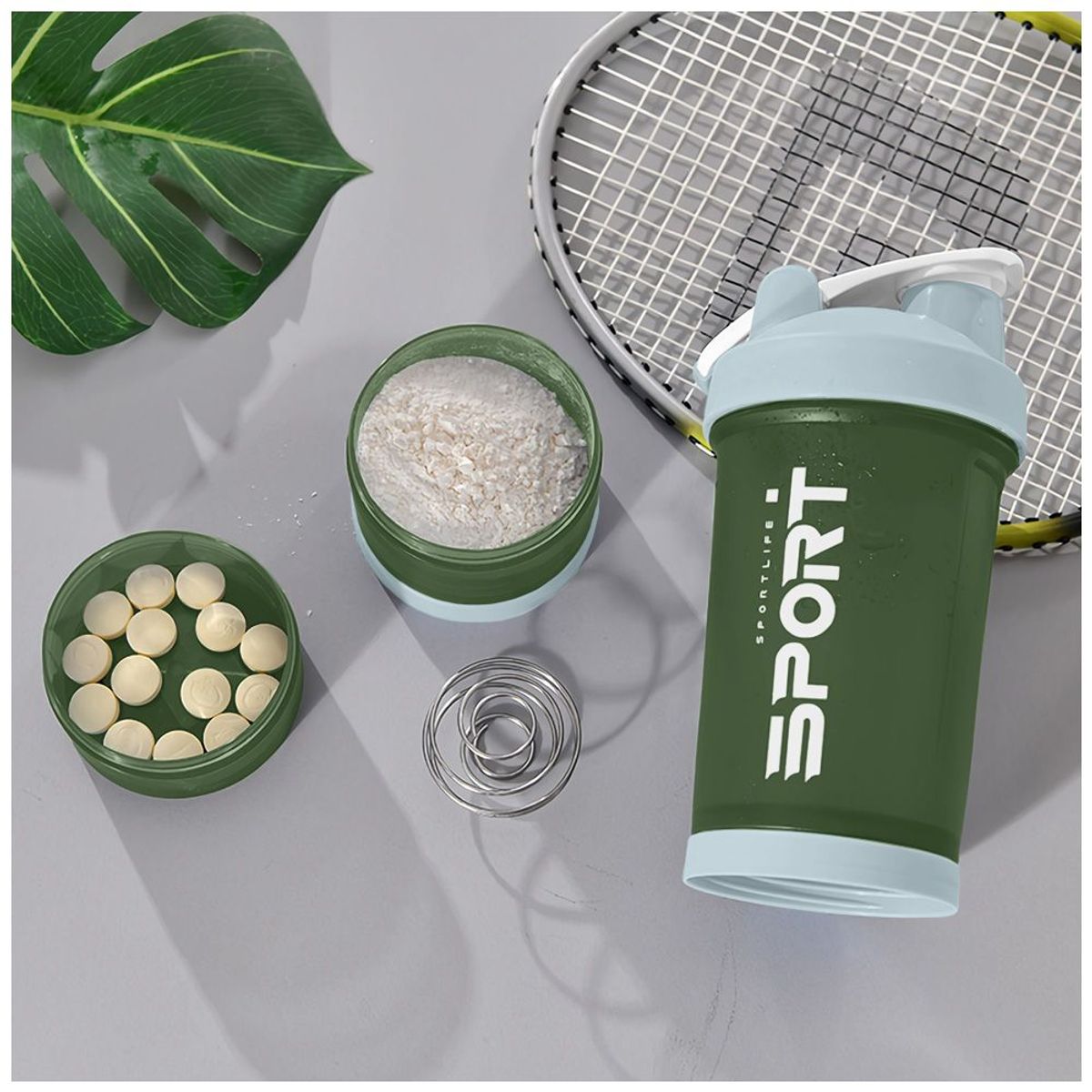 KELLER - Shaker Gym Tomatodo Deportivo 500ml Verde MR4