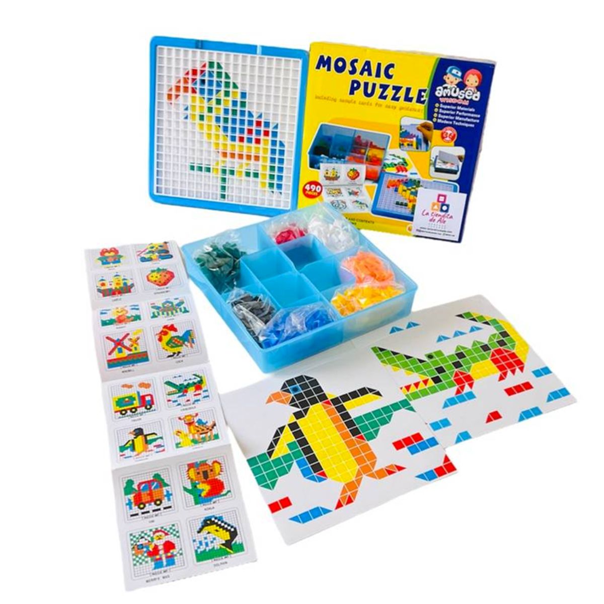 GENERICO - PUZZLE MOSAICO 490 PIEZAS DIDACTICO JUGUETE EDUCATIVO NIÑOS