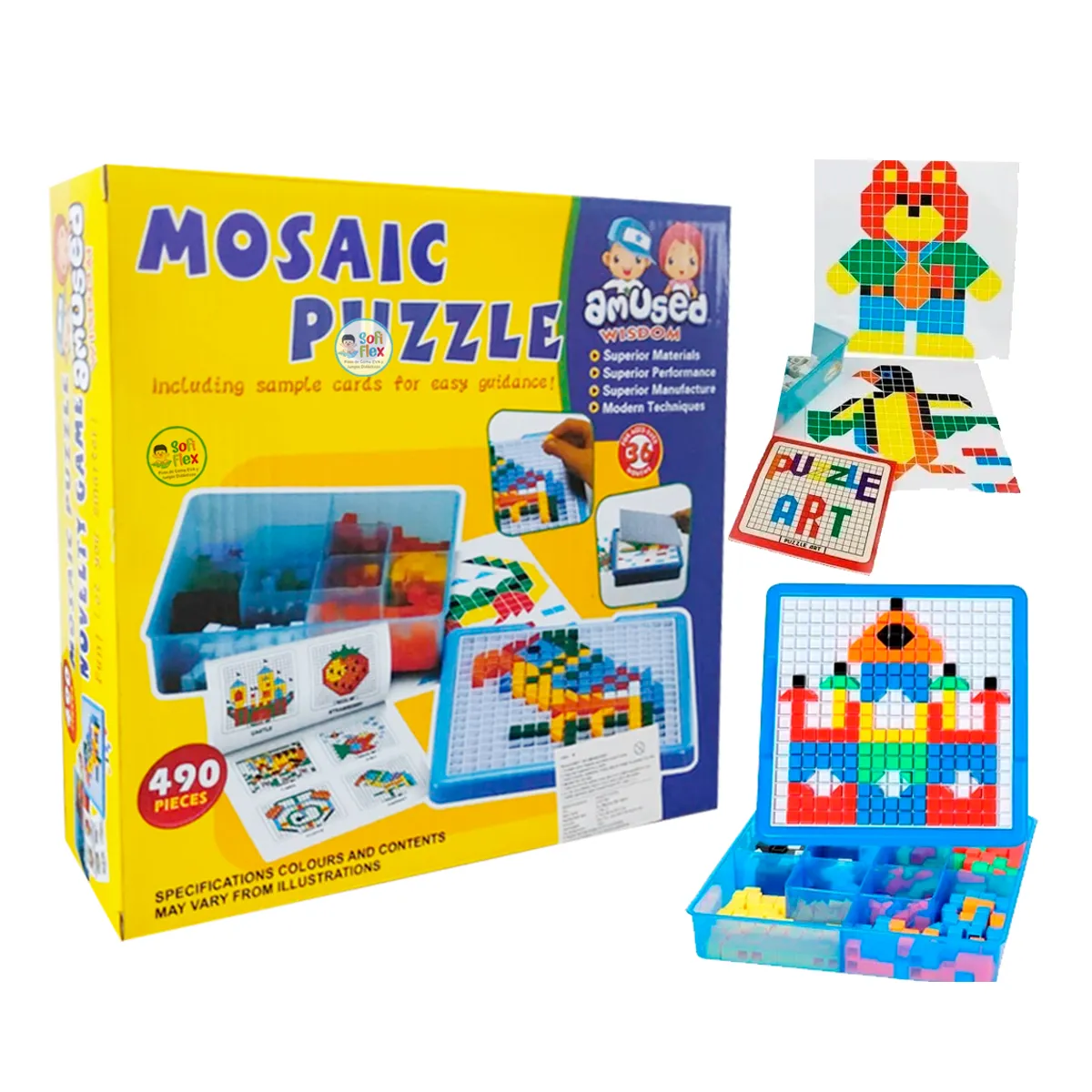 GENERICO - PUZZLE MOSAICO 490 PIEZAS DIDACTICO JUGUETE EDUCATIVO NIÑOS