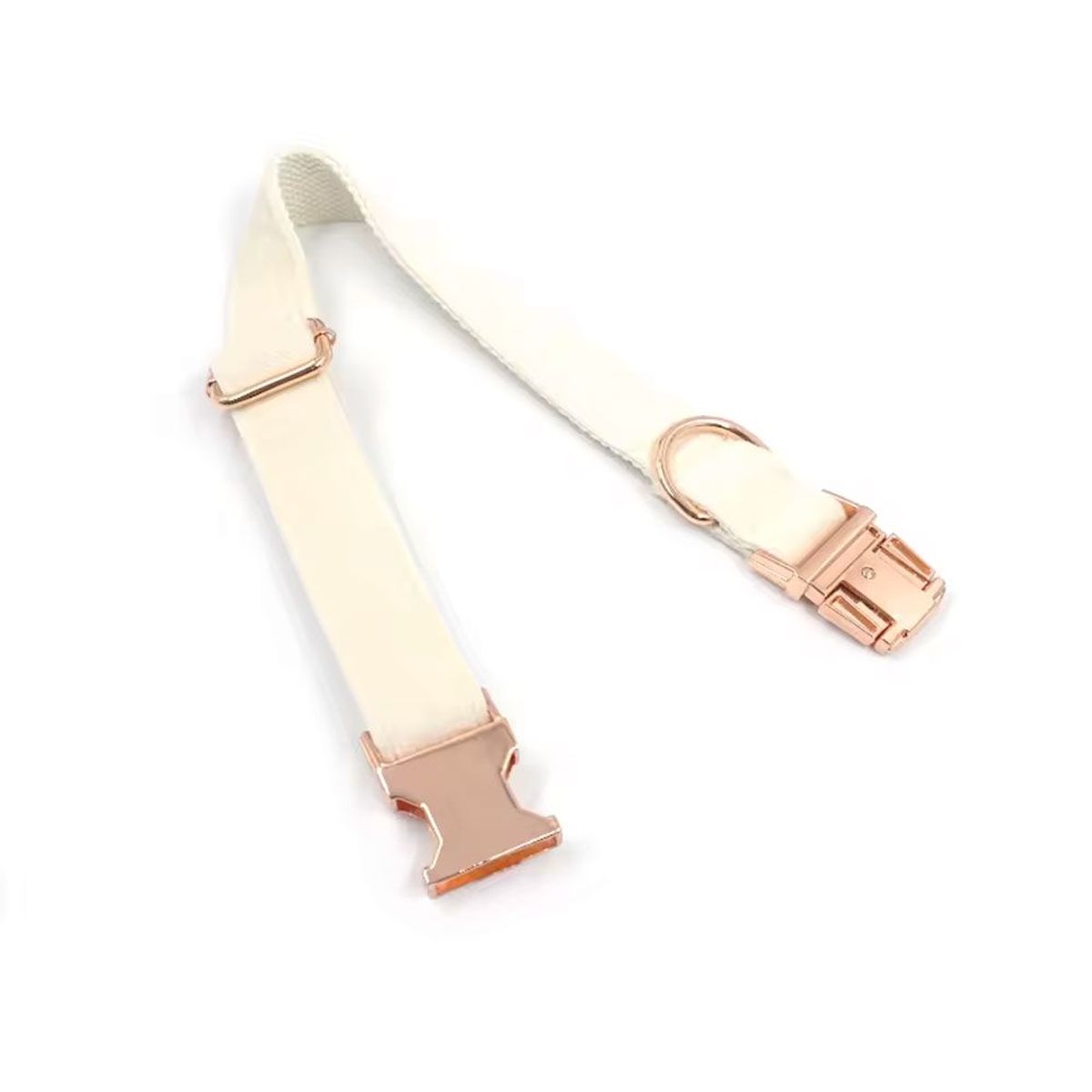 QUE PATAS PET SHOP - Collar para Mascotas Blanco Talla L Ajustable