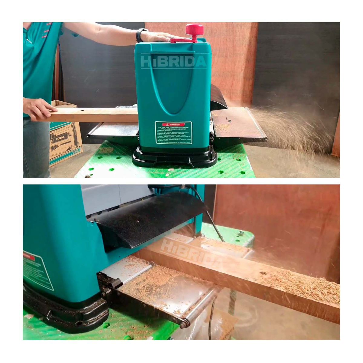 TOTAL TOOLS - CEPILLO DE BANCO ELÉCTRICO 1500W TOTAL MADERA CARPINTERÍA - TTKP15001