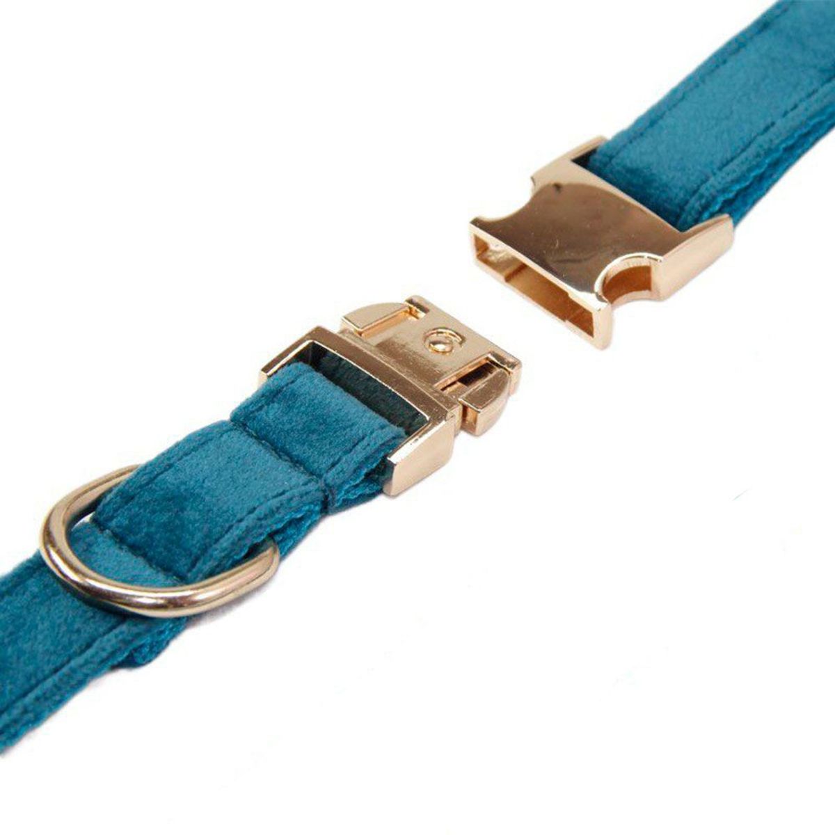 QUE PATAS PET SHOP - Collar para Mascotas Azul Talla S Ajustable