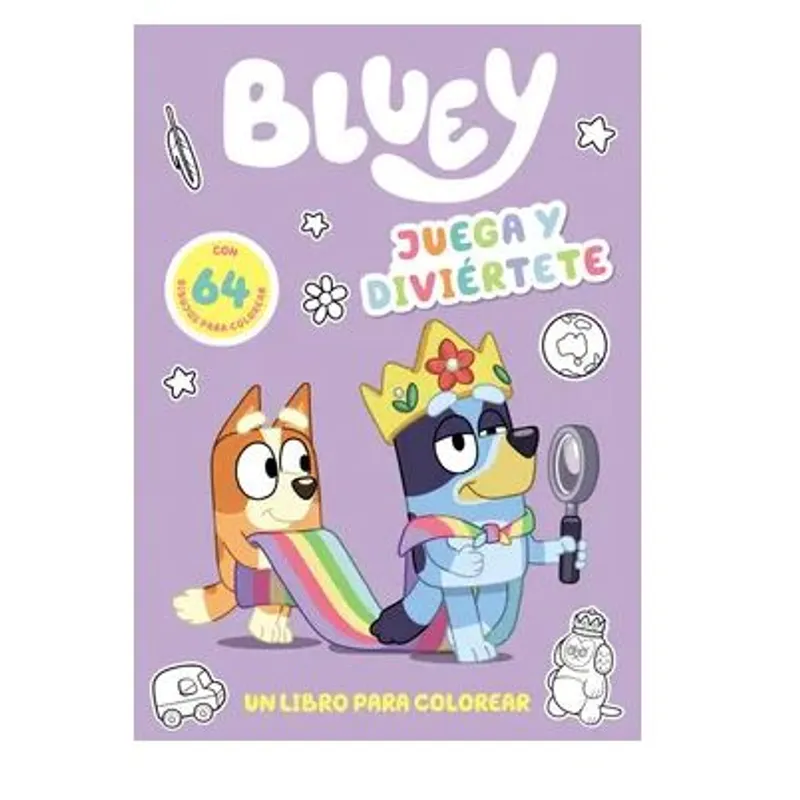 GENERICO - Bluey Juegos y Diversión - Libro Para Colorear