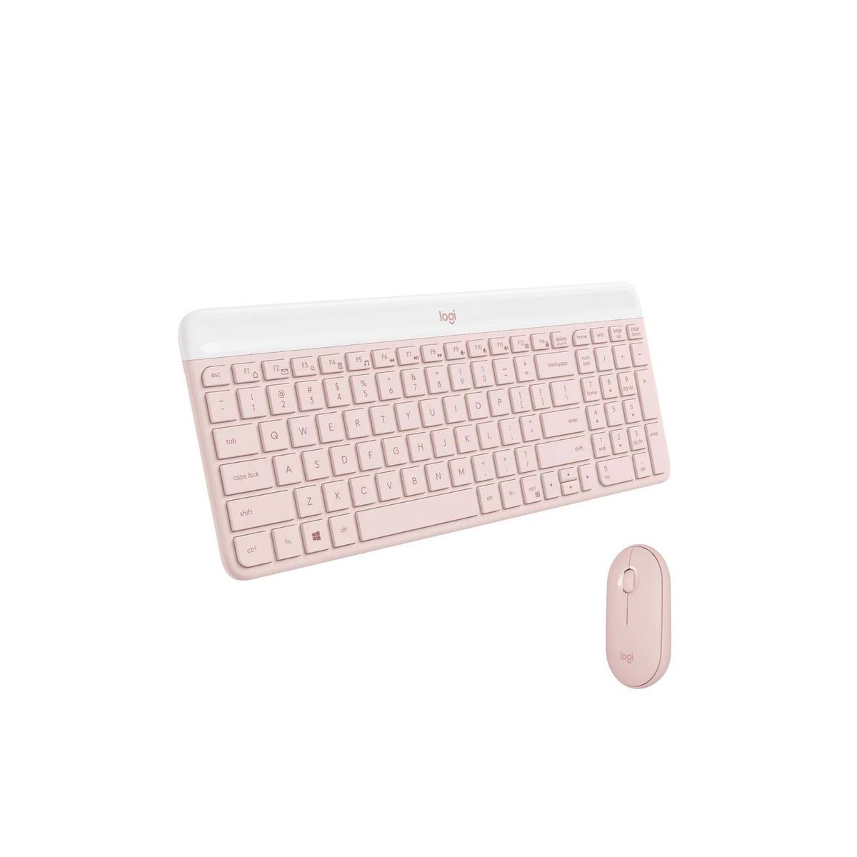 LOGITECH - Teclado Con Mouse Inalámbrico Logitech Mk470 Slim Rose