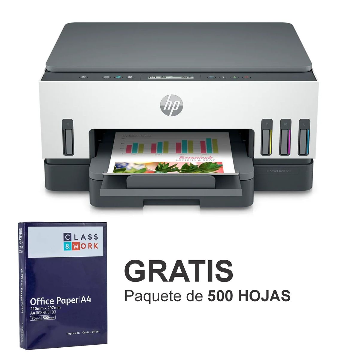 HP - Impresora Hp Smart Tank 720 Multifuncional A Color