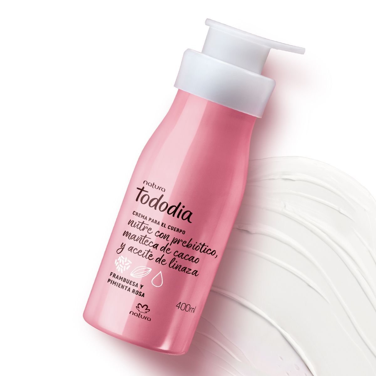 NATURA - Crema Nutritiva Corporal Frambuesa y pimienta Rosa Tododia NATURA