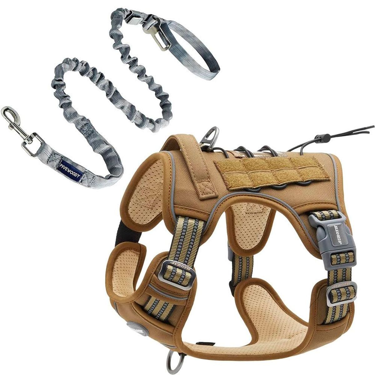 QUE PATAS PET SHOP - Arnés Táctico Talla L Militar