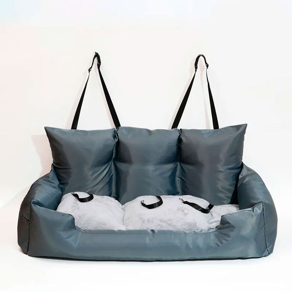 QUE PATAS PET SHOP - Sofá Cama Triple Para Asiento O Maletera Para Mascotas