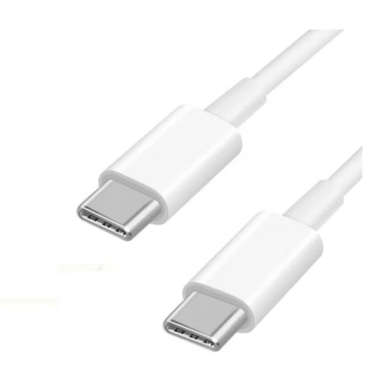 RAMKO - Cable USB C a USB C blanco 1m