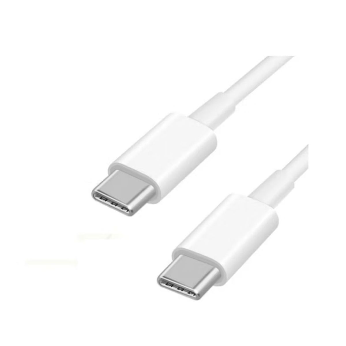 RAMKO - Cable USB C a USB C blanco 1m