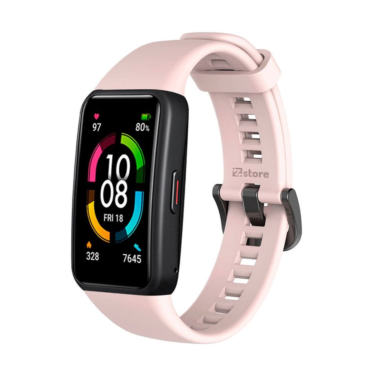 GENERICO - CORREA SILICONA PARA HUAWEI BAND 6 / HONOR BAND 6 - ROSA