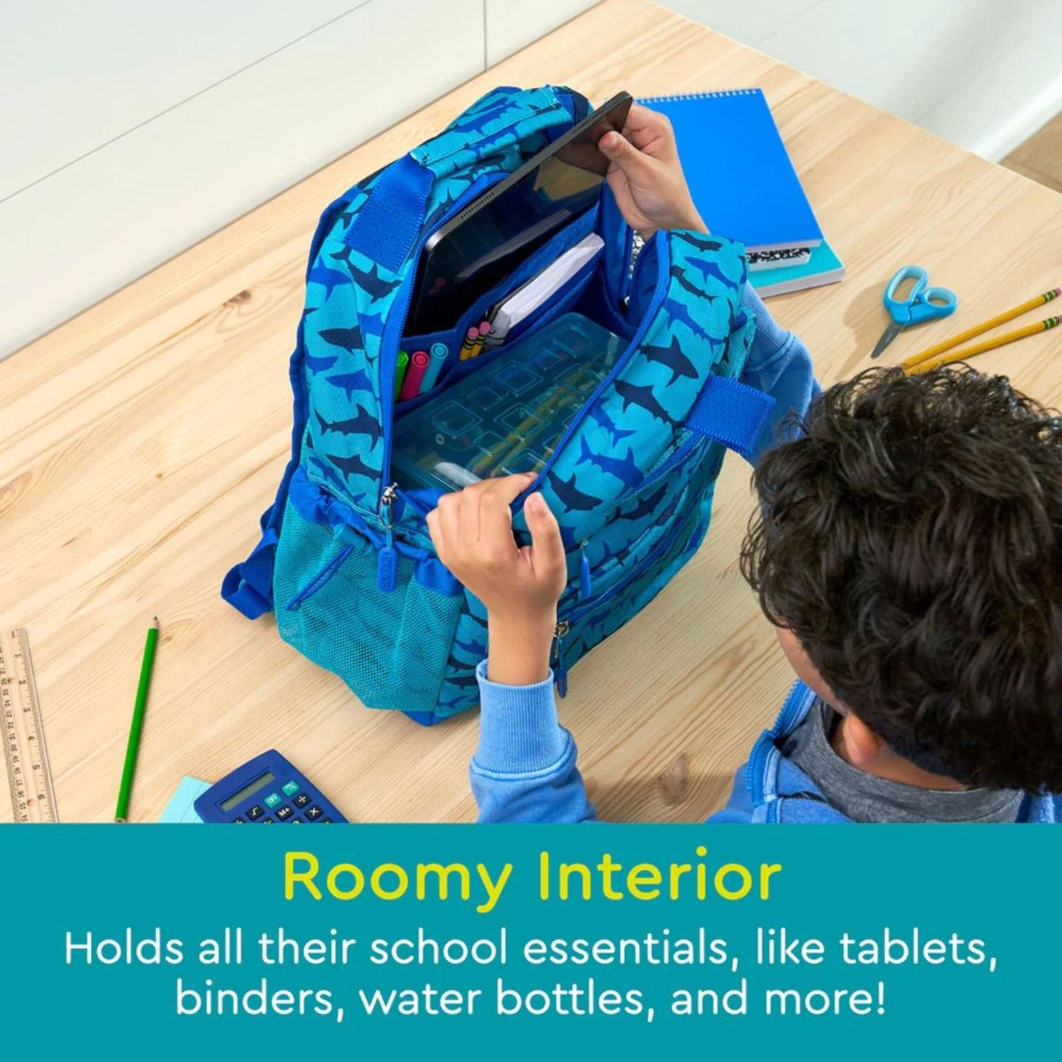 BENTGO - Mochila Escolar Bentgo Kids - Tiburon