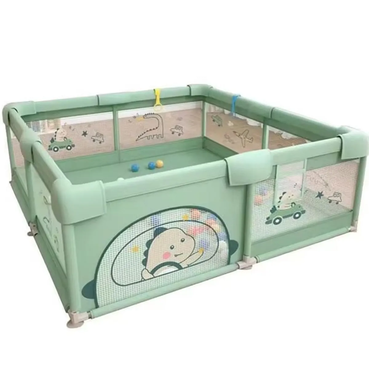 GENERICO - Corralito de juegos para Bebés - Verde