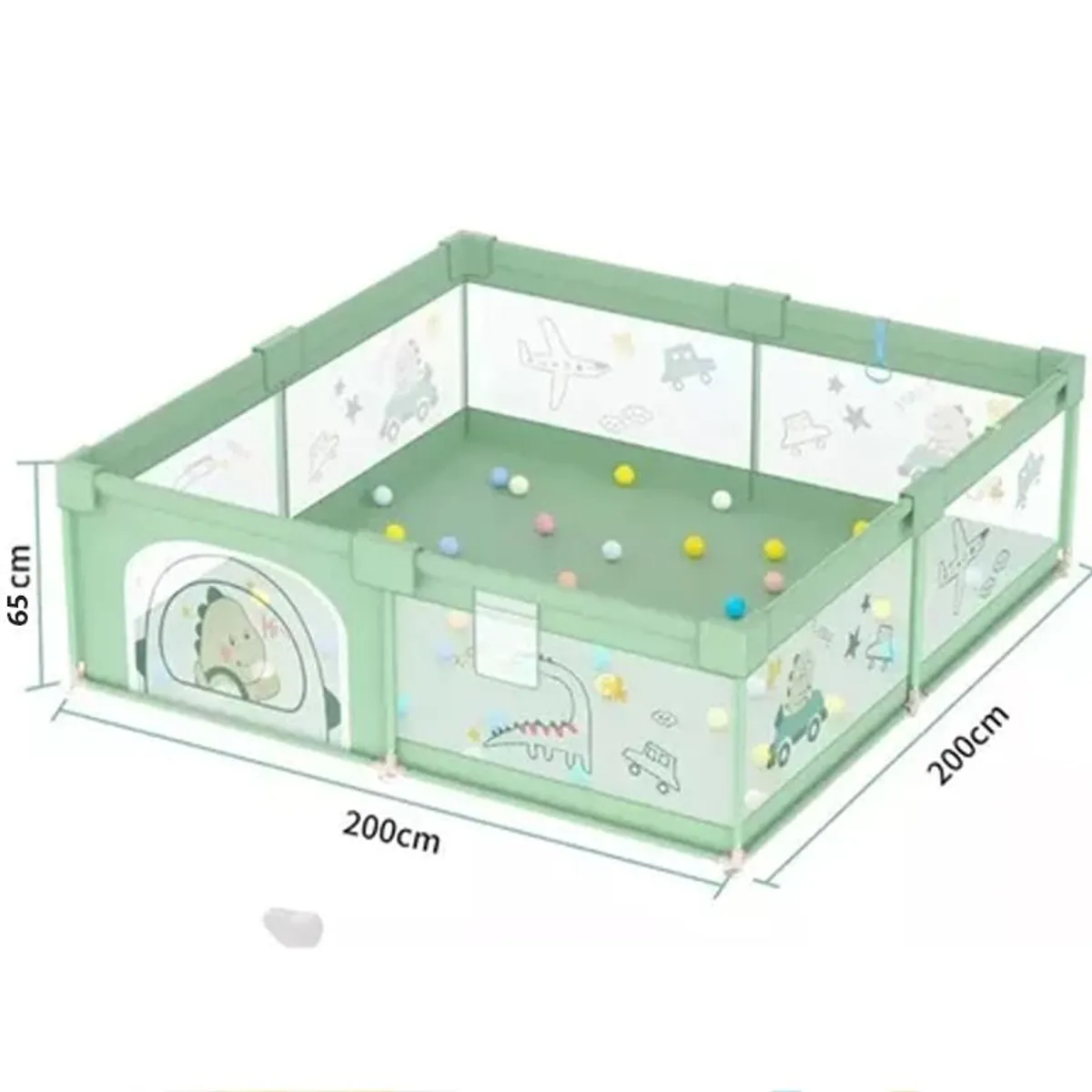 GENERICO - Corralito de juegos para Bebés - Verde