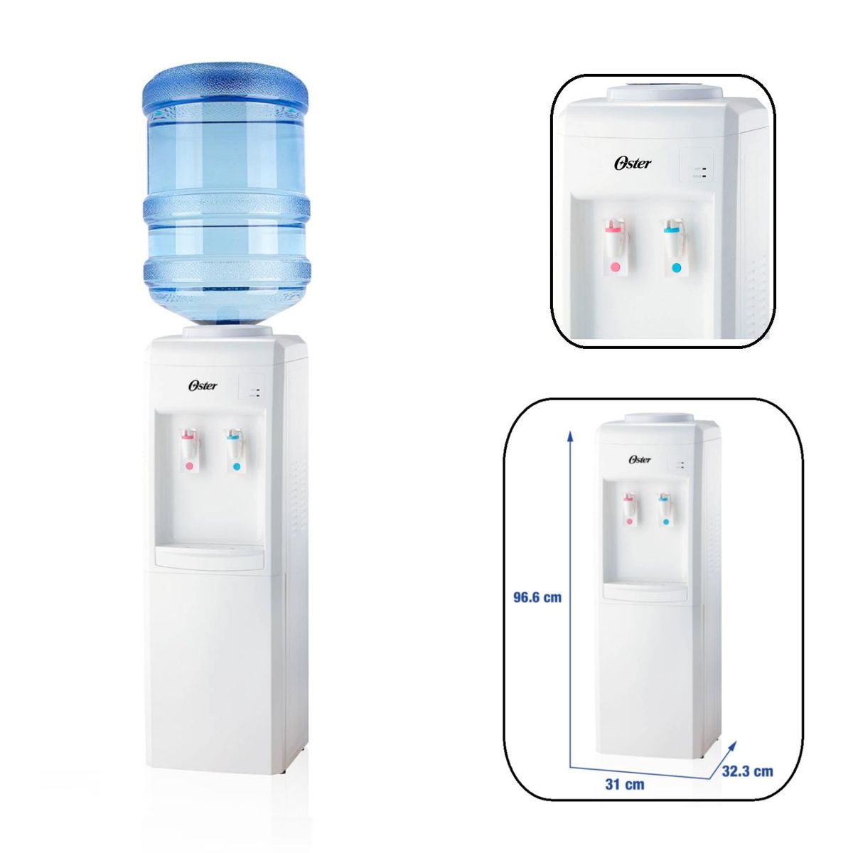 OSTER - Dispensador de Agua Oster 20lt -Blanco