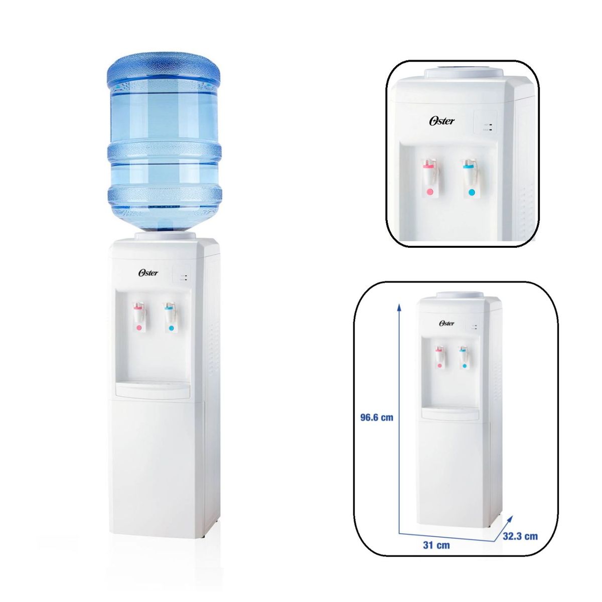 OSTER - Dispensador de Agua Oster 20lt -Blanco