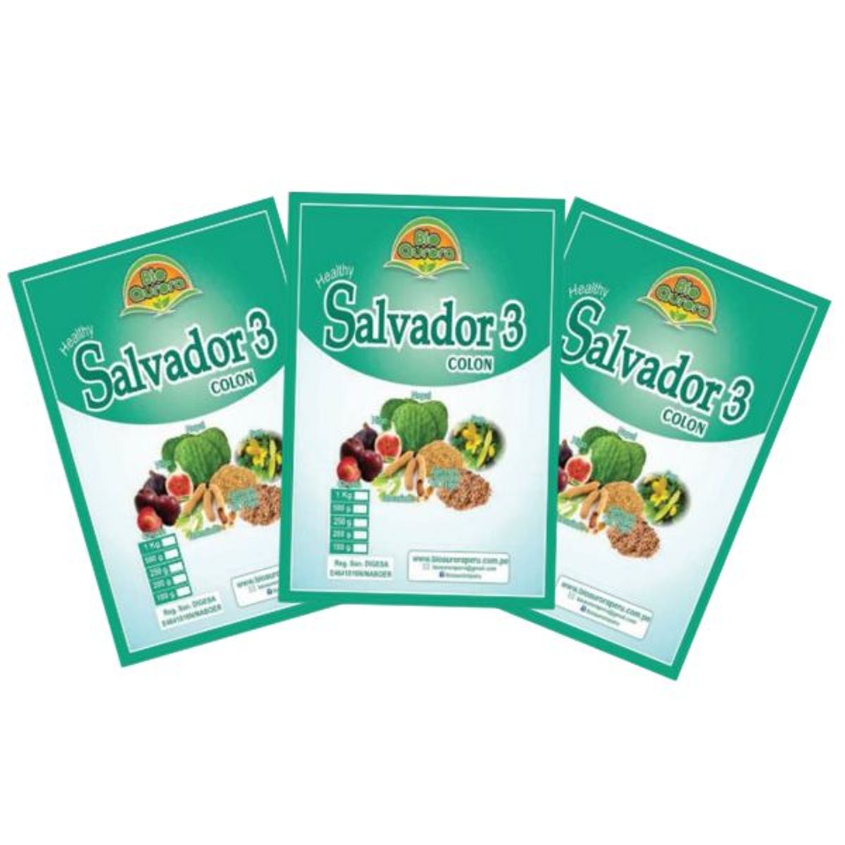 GENERICO - Tri pack Healthy Salvador 3 colon x 200 gr Bioaurora