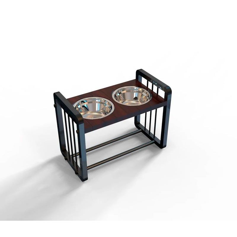 QUE PATAS PET SHOP - Comedero Doble Elevado para Perros Grandes