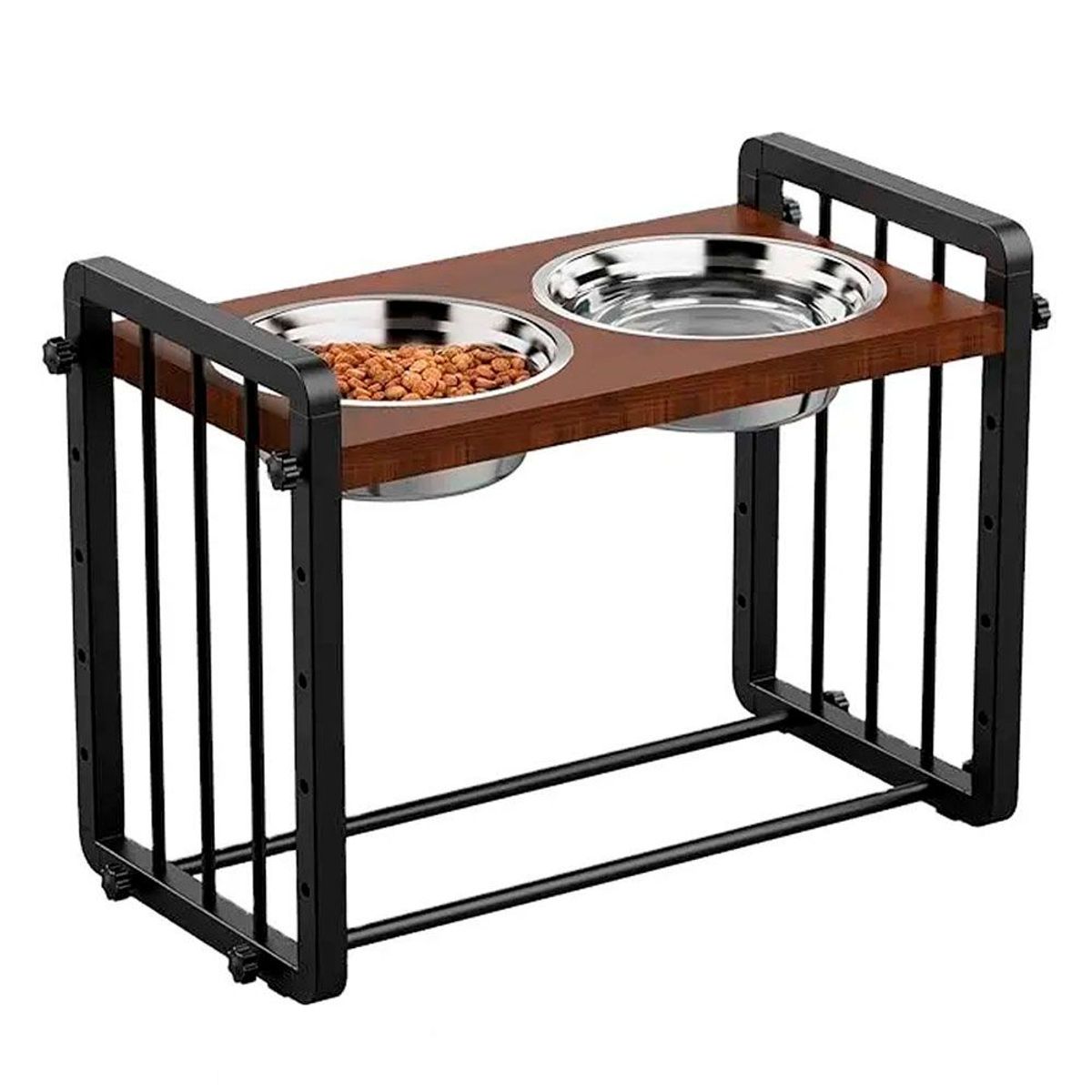 QUE PATAS PET SHOP - Comedero Doble Elevado para Perros Grandes