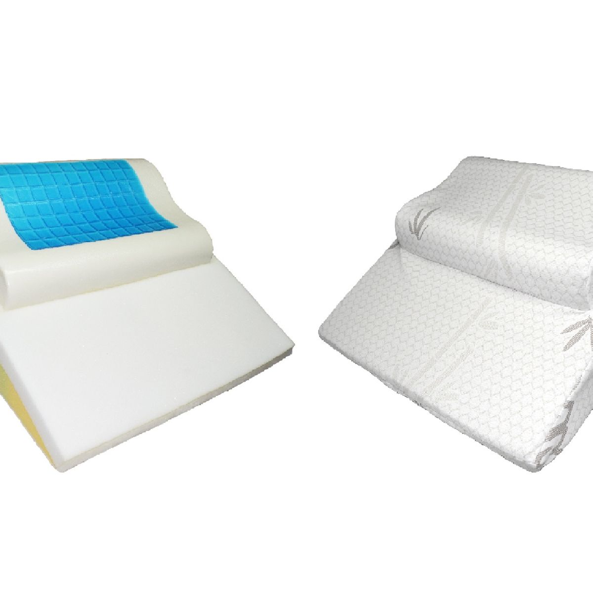 TERAFLEX - COJIN ANTIREFLUJO Y ALMOHADA MEMORY FOAM GEL TECH 64x60x30 CM