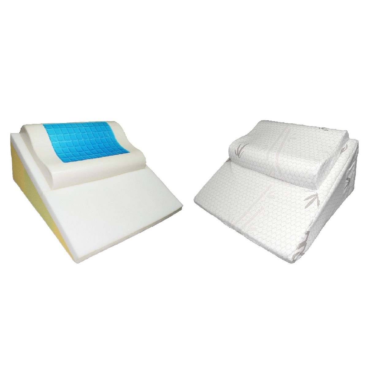 TERAFLEX - COJIN ANTIREFLUJO Y ALMOHADA MEMORY FOAM GEL TECH 64x60x30 CM