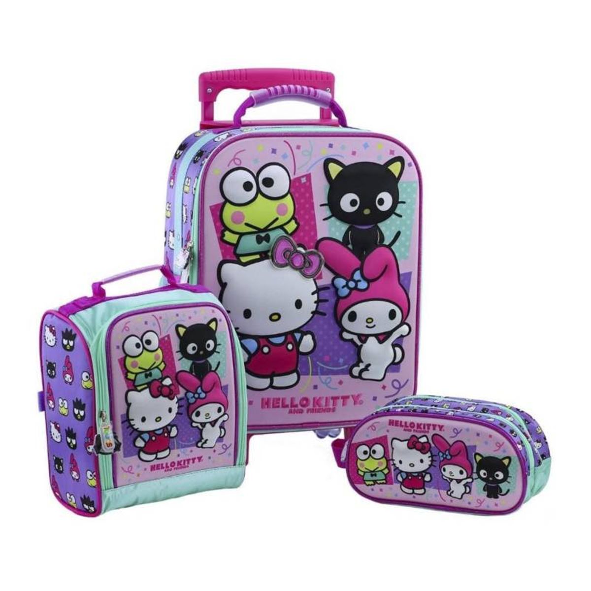 SCOOL - SET MALETA SCOOL MAGIC 3D GRANDE HELLO KITTY & FRIENDS