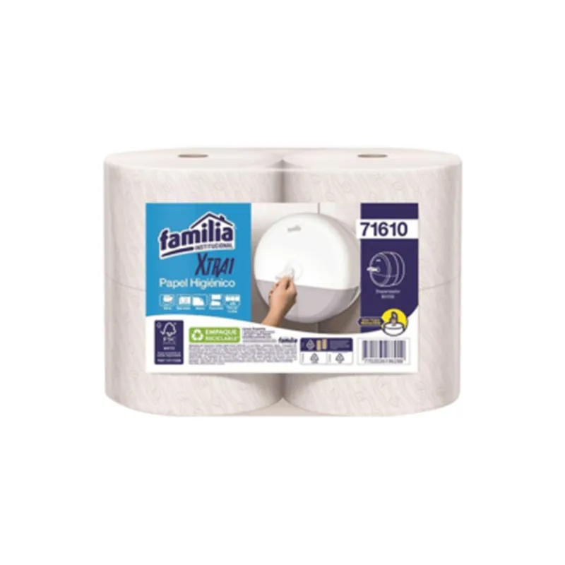 TORK - Papel Higienico Xtra1 Flujo Central Blanco Familia Tork