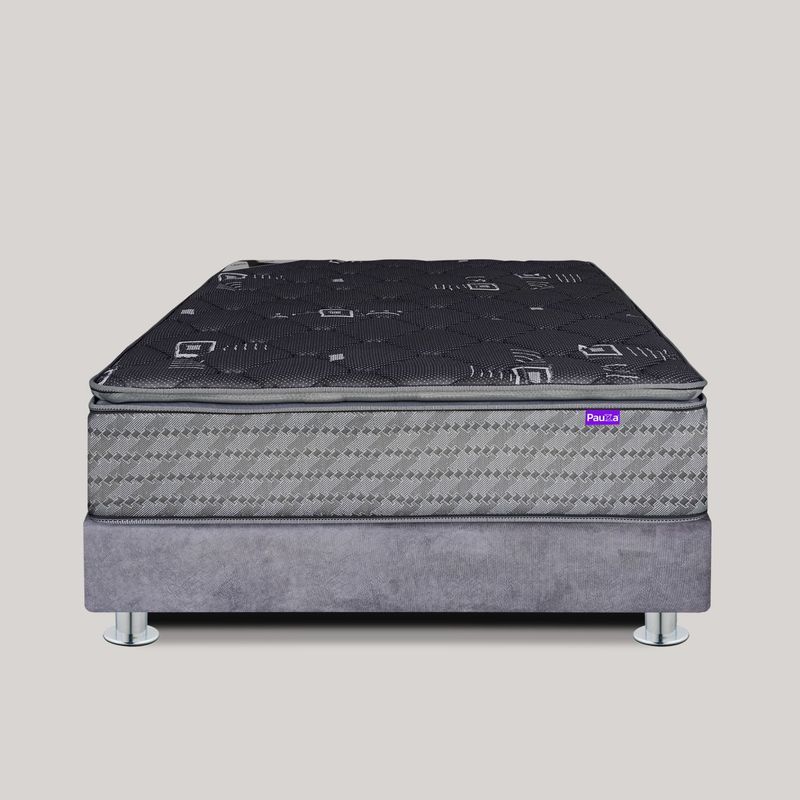 PAUZA - CAMA PAUZA BOX TARIMA LEEDA 2PLZ PILLOW TOP