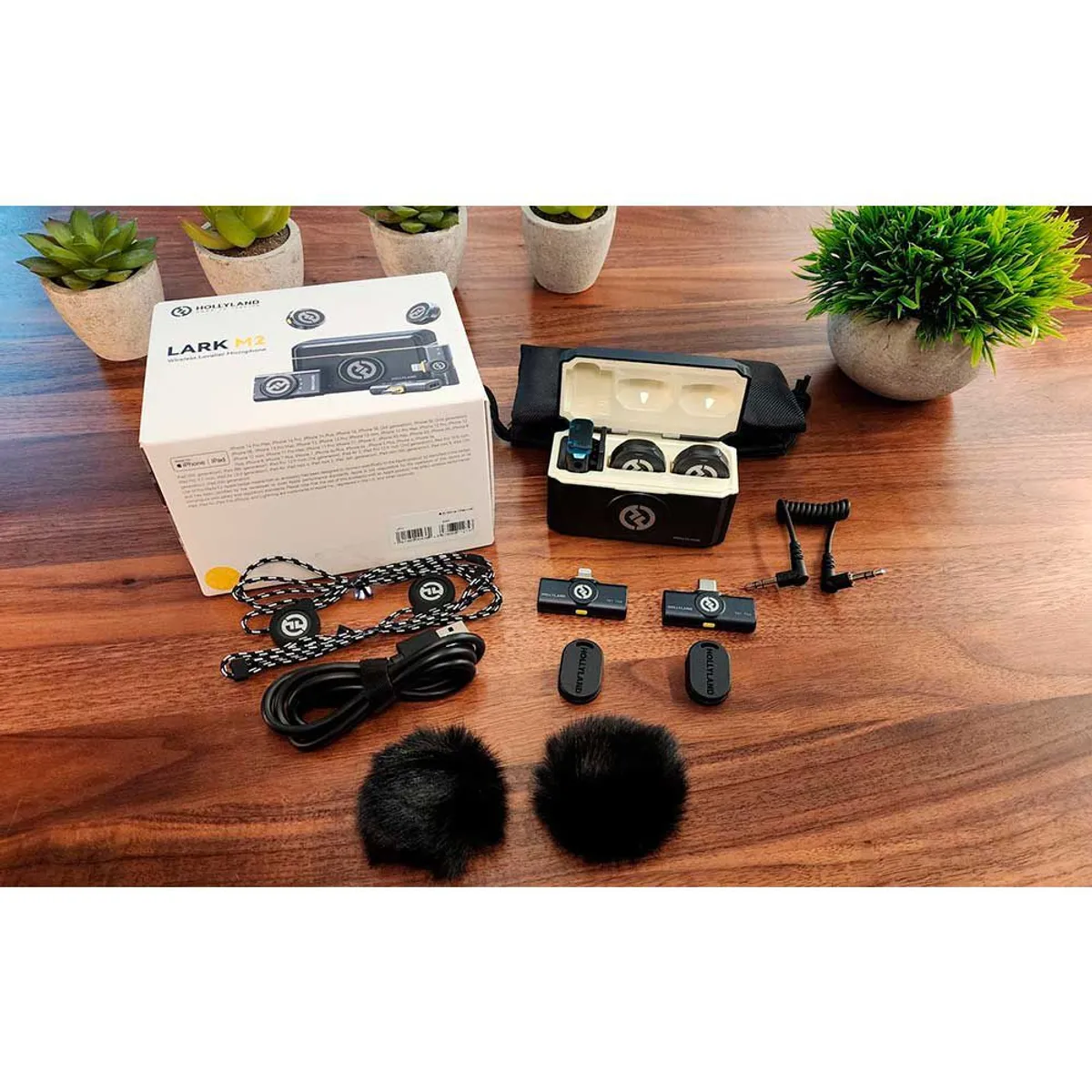 GENERICO - Micrófono Inalámbrico Hollyland Lark M2 Combo Color Negro