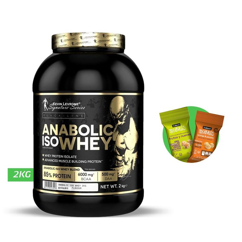 KEVIN LEVRONE - ANABOLIC ISO WHEY 2kg PROTEINA KEVIN LEVRONE Snikers + REGALO