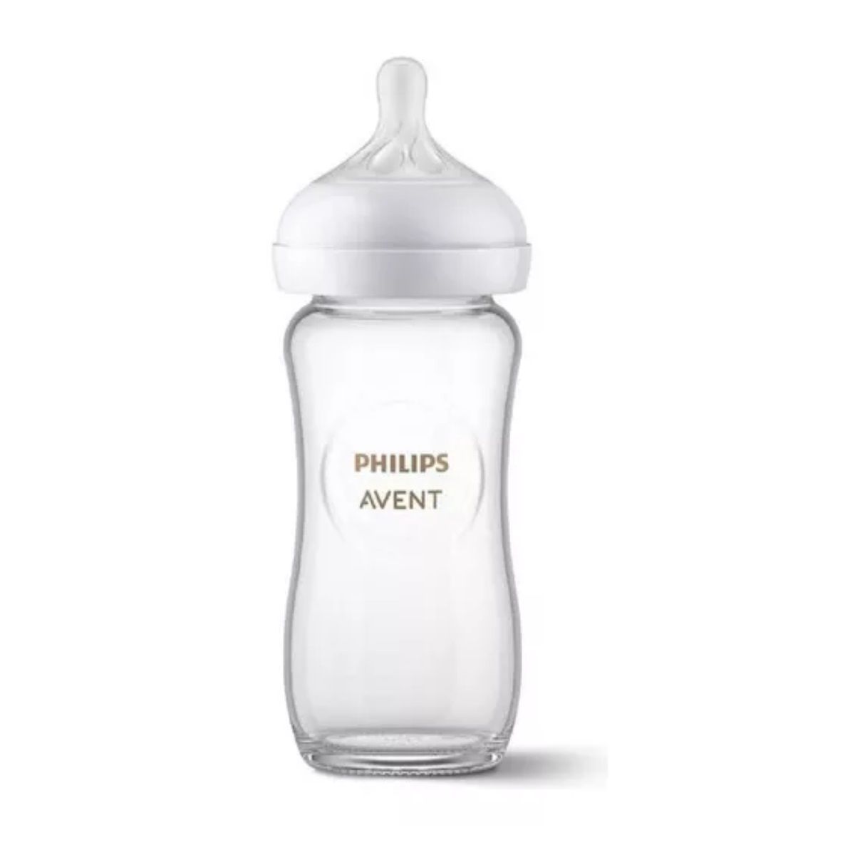 AVENT - Biberon De Vidrio Avent Natural 3.0 De 240 Ml Con Tetina 1m+