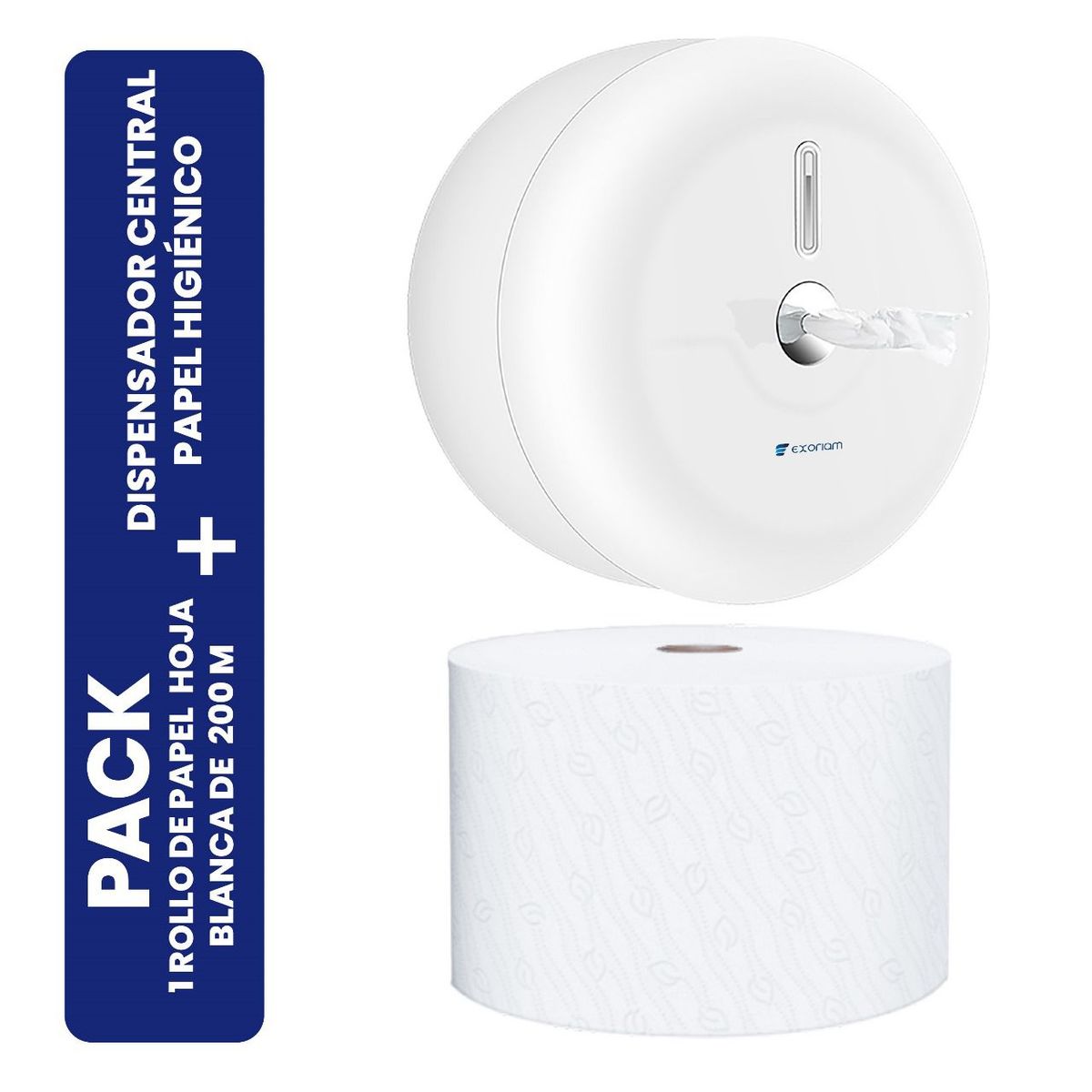 EXORIAM - Dispensador de Papel + Carga Gratis de papel Tork Xtra1