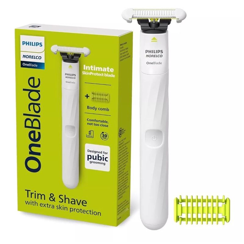 PHILIPS - Modelador Oneblade Philips Coporal Y Pùbico Con Skinprotect