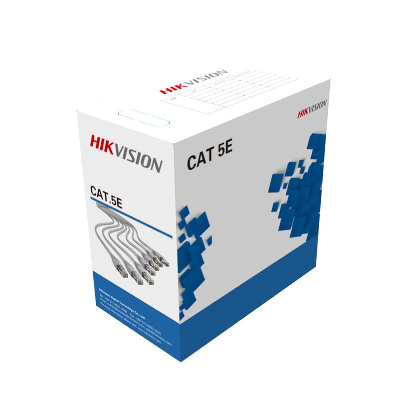 HIKVISION - Rollo Cable Utp Cat. 5e hikvision x caja Ds-1ln5e-e/e 305m