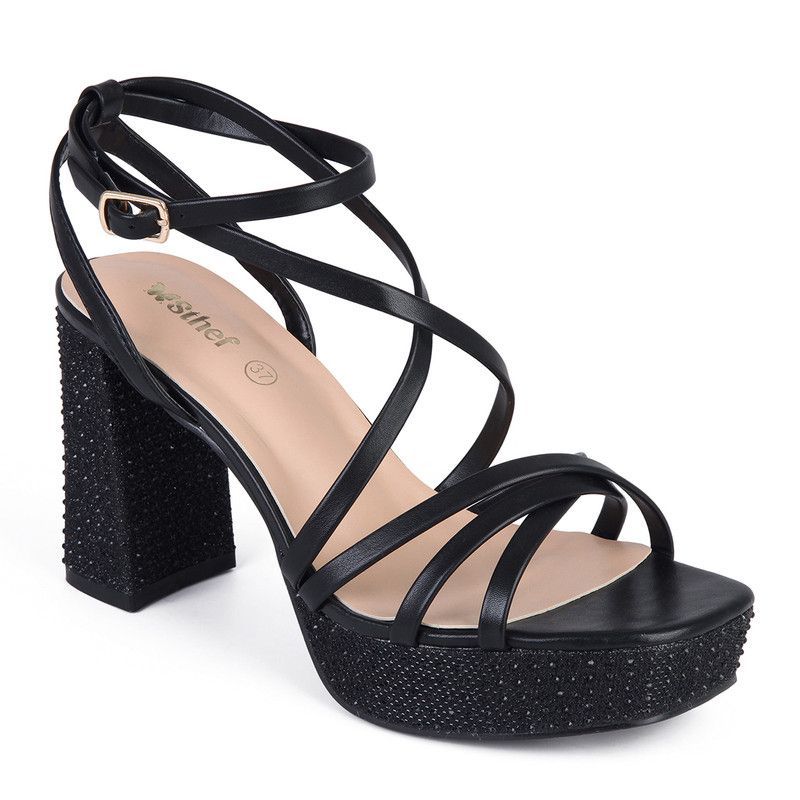 STHEF - Sandalias de Vestir DAMA STHEF 7932 NEGRO