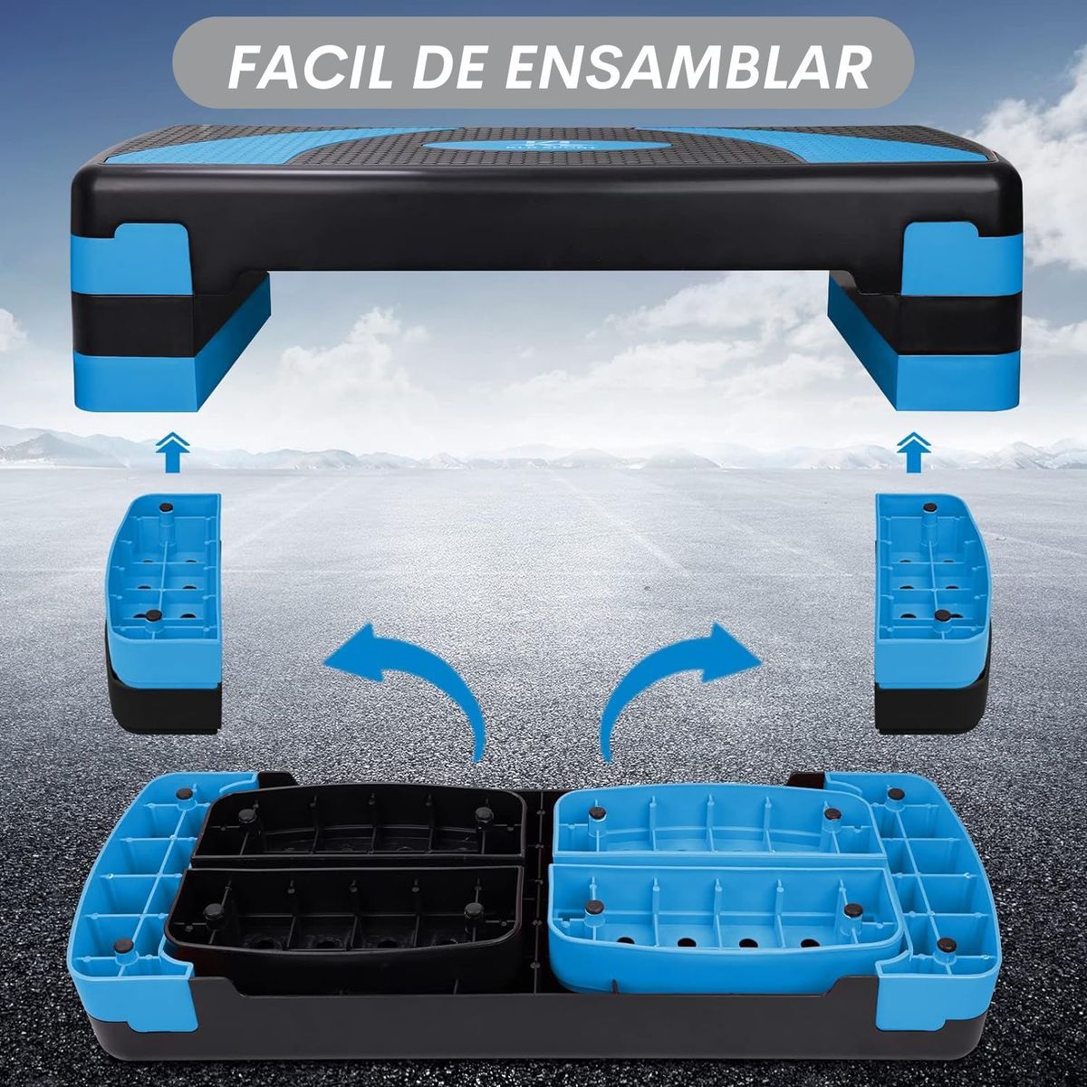 XTREME SPORT - Step de 3 Niveles de altura  plataforma Multifuncional