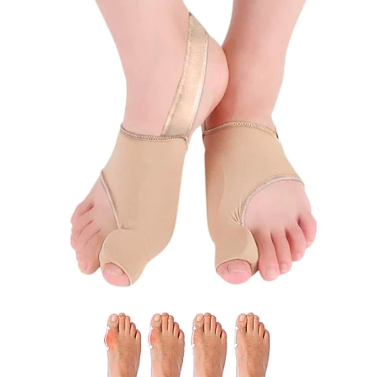 GENERICO - Corrector almohadilla de juanete gel extra suave agarre 360°