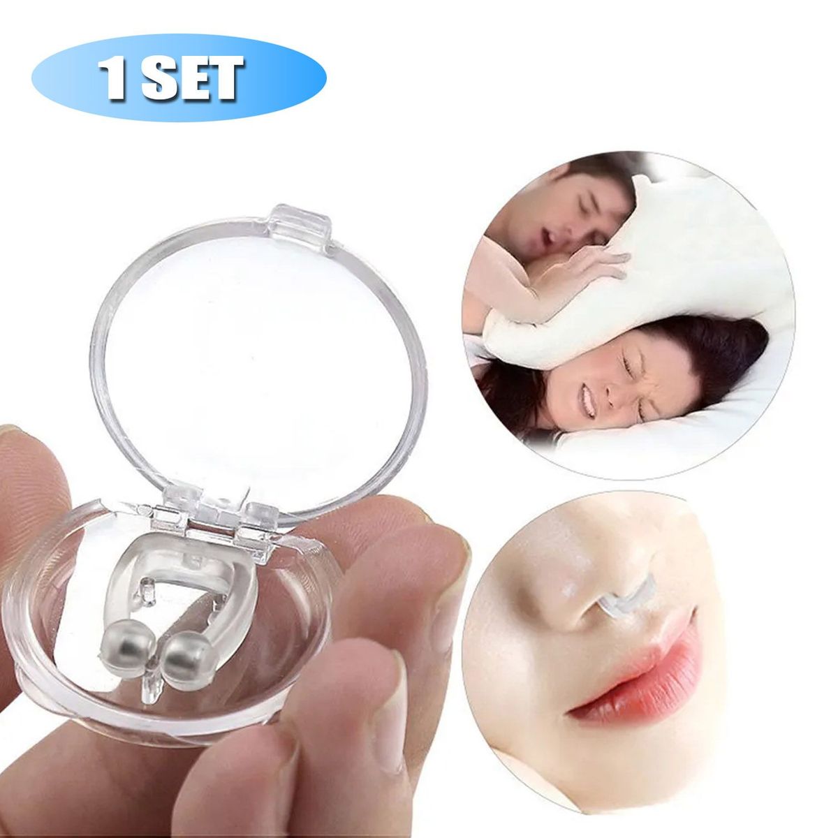 GENERICO - Antironquidos Magnetico 1 Clip Para La Nariz