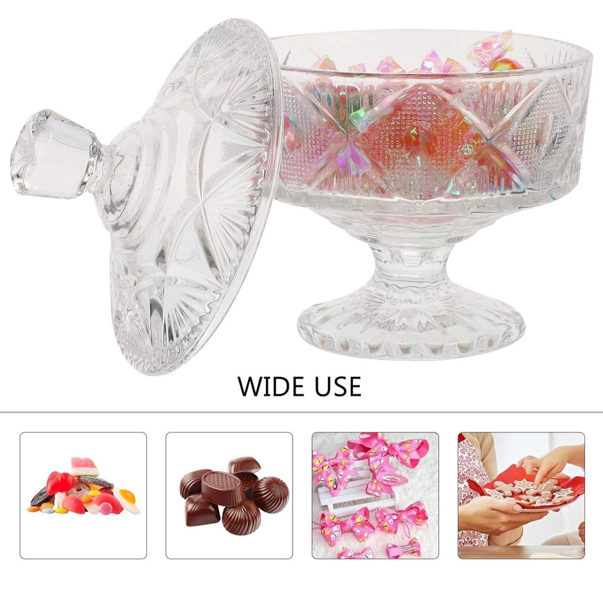 GENERICO - Bombonera De Vidrio Transparente