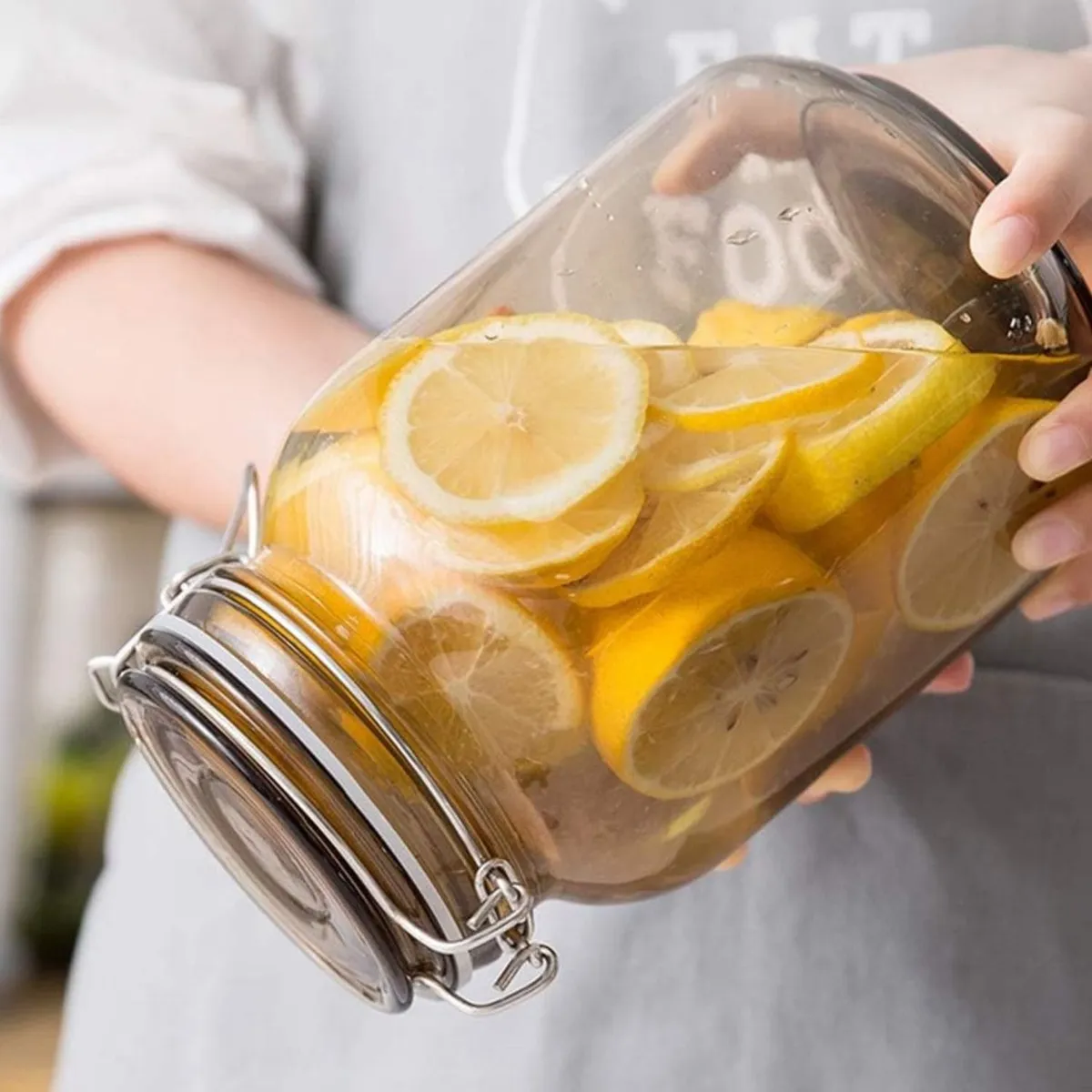 GENERICO - Frasco de vidrio Tapa hermética 2lt