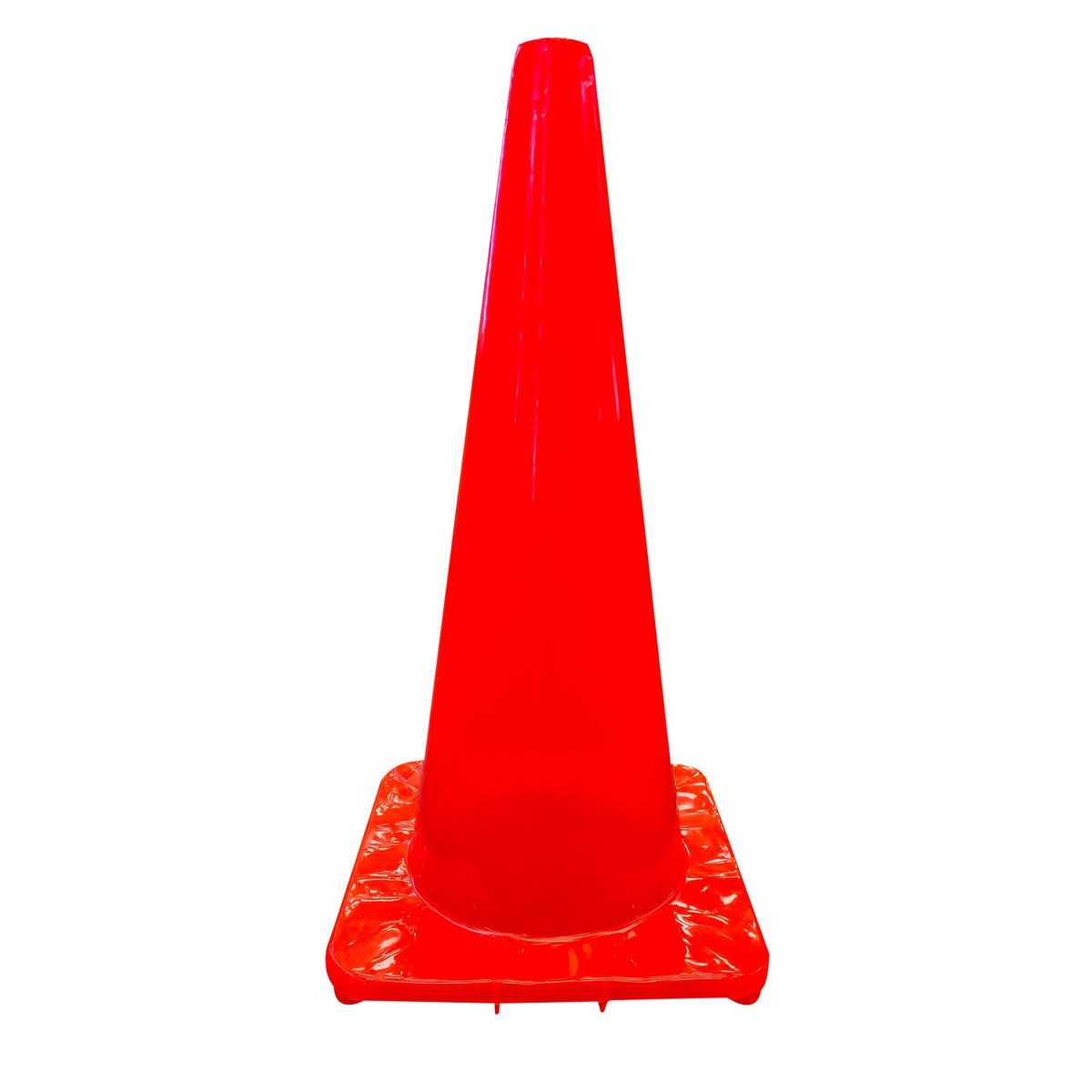 GENERICO - CONO DE TRAFICO PVC COLOR NARANJA 28 PULG