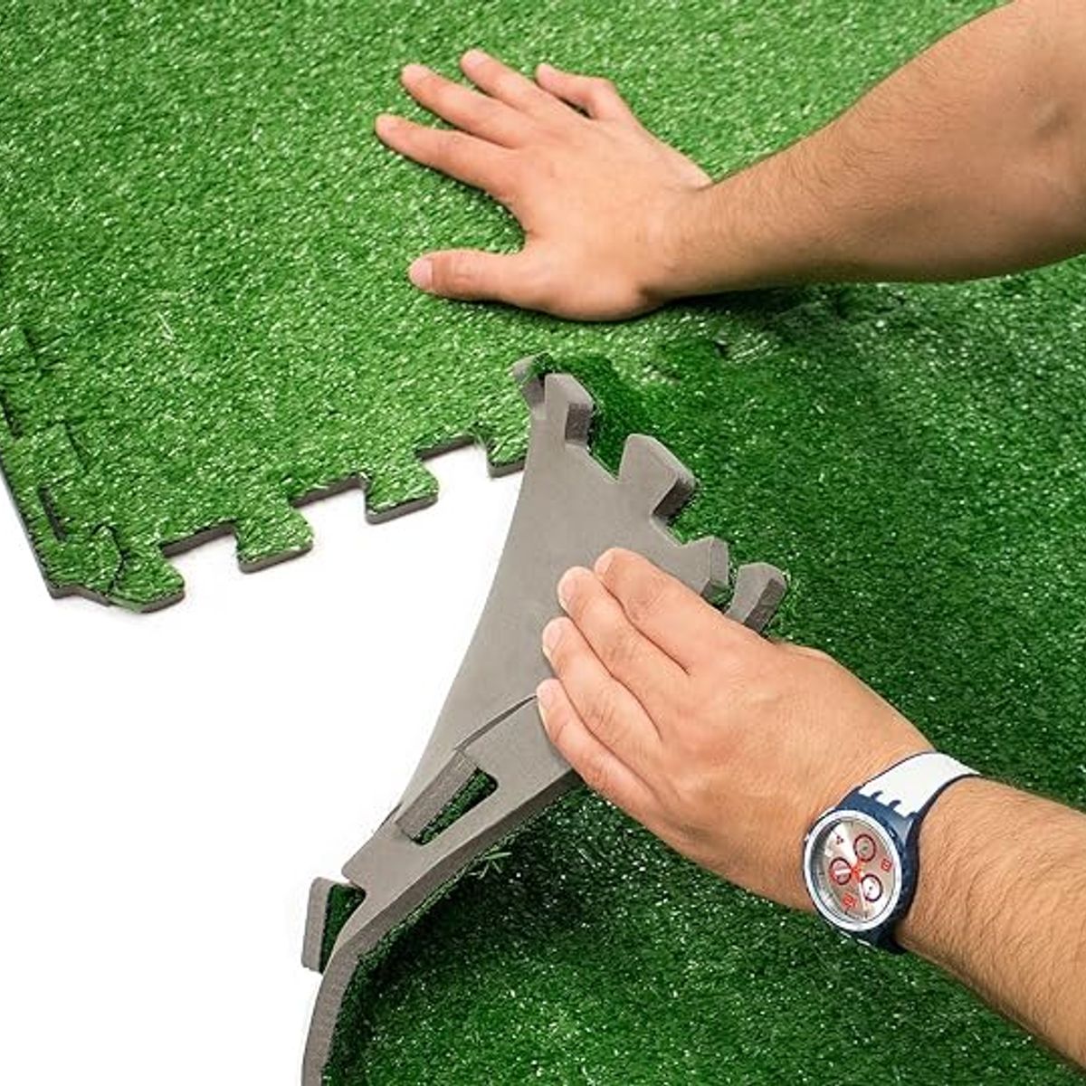 GENERICO - Grass Sintético Con Piso De Goma