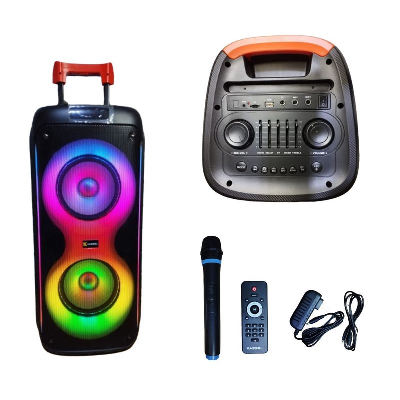 GENERICO - Parlante torre Portatil Kassel K2810 USB BT Micrófono