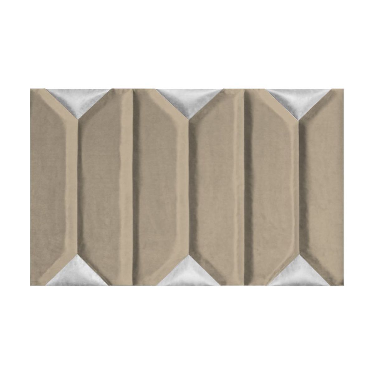 BARAKA HOME - Cabecera Colma Aerea Queen - Beige Claro