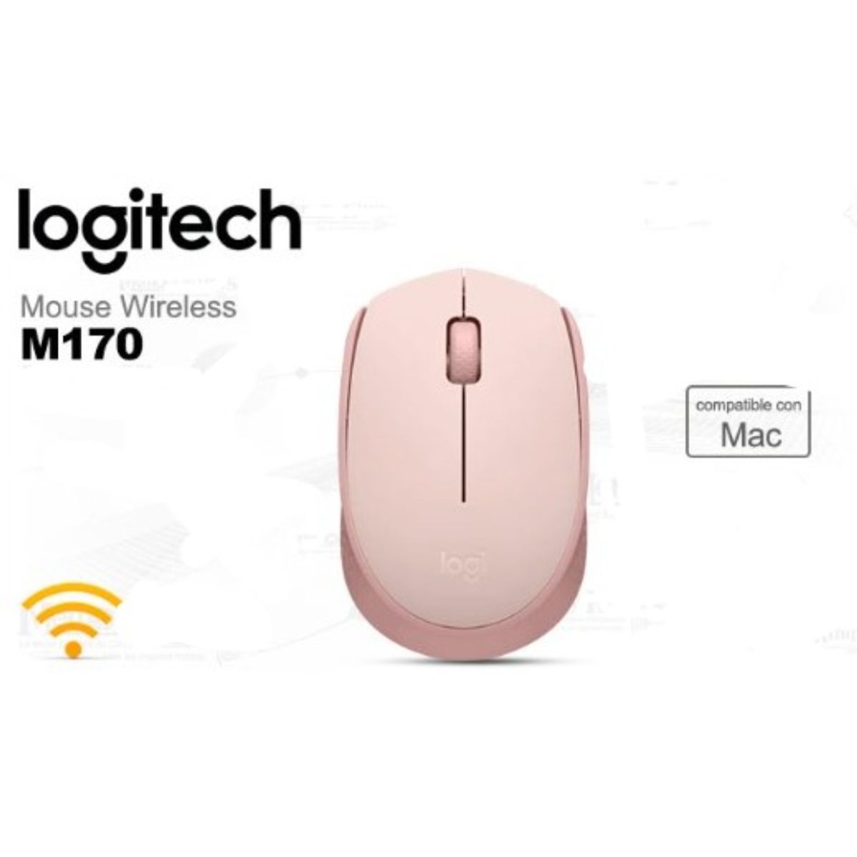 LOGITECH - Mouse Logitech M170 Inalámbrico- Rosa