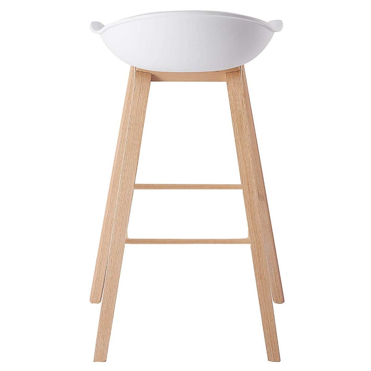 NOVAHUS - Set x 4 Bancos de Bar Nórdico Misuri Blanco