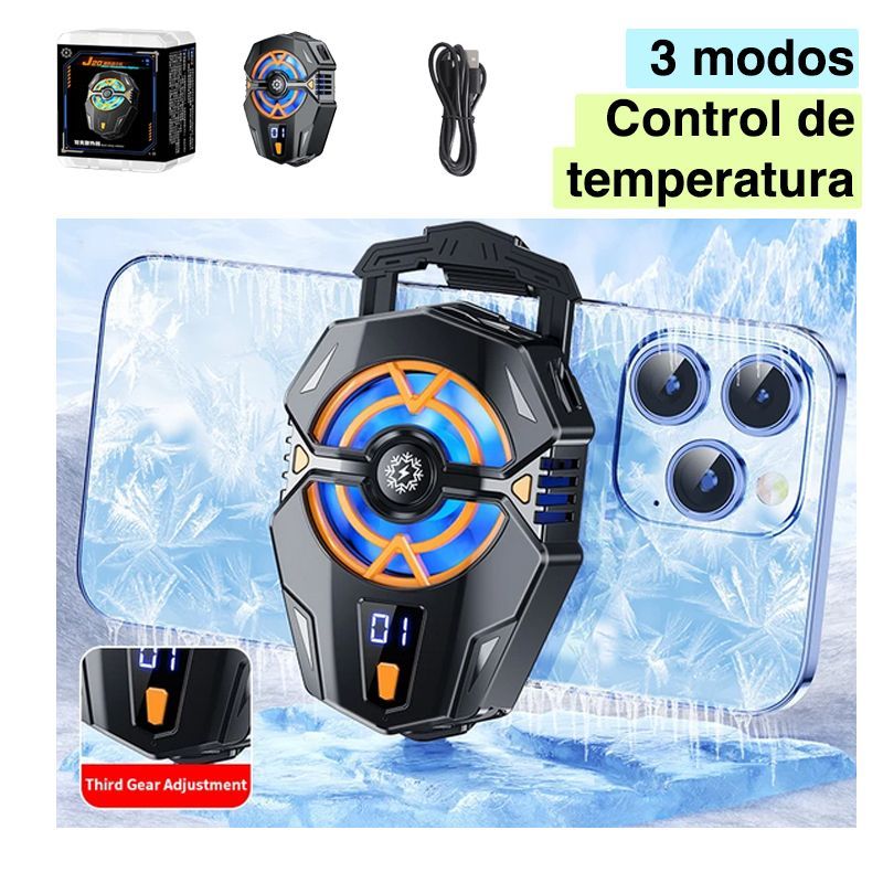 GENERICO - Cooler ventilador enfriador para Celular smartphone case holder