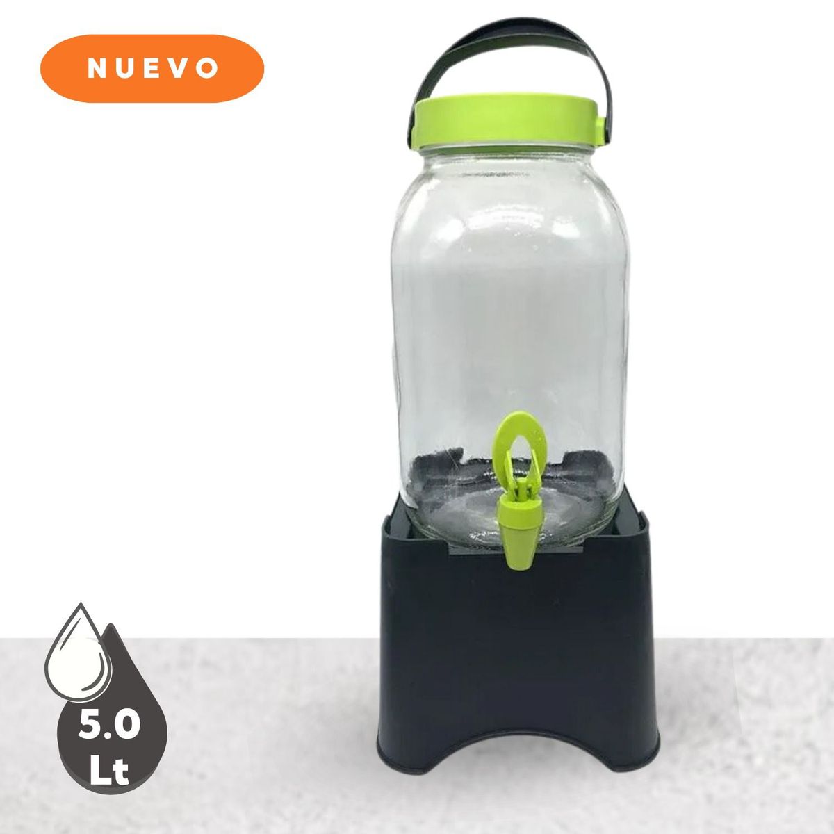 GENERICO - Dispensador De Agua 5L De Vidrio