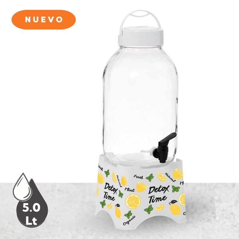 GENERICO - Dispensador de Agua 5lt  de vidrio